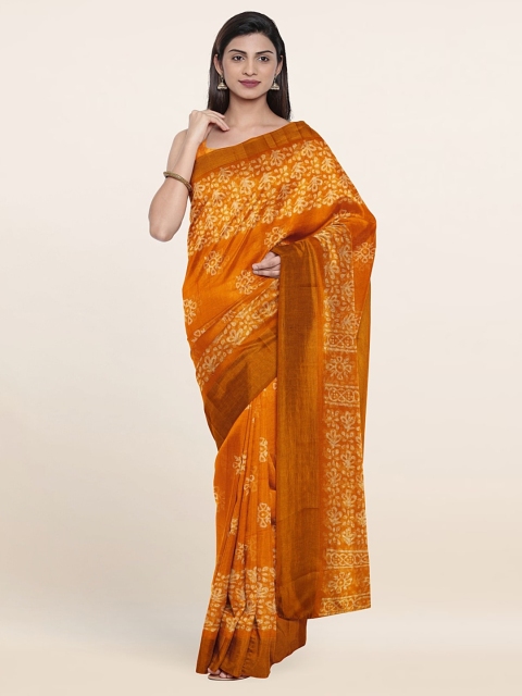 

Pothys Floral Saree, Mustard