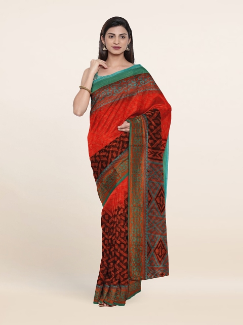 

Pothys Printed Saree, Red