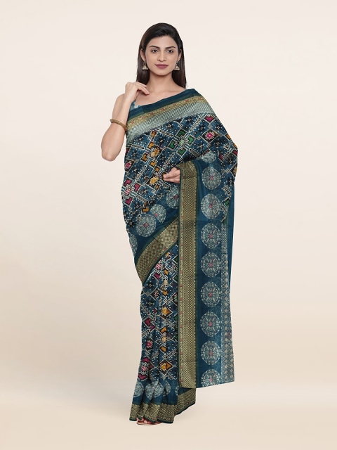 

Pothys Printed Saree, Blue