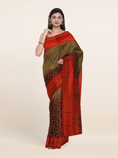 

Pothys Printed Saree, Green