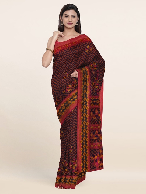 

Pothys Cotton Blend Saree, Red