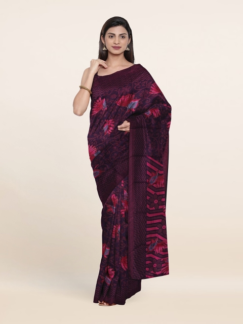 

Pothys Floral Printed Saree, Blue