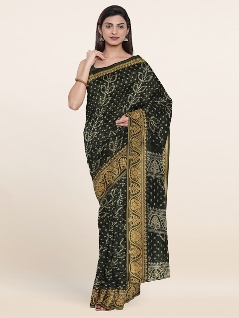 

Pothys Bandhani Printed Saree, Green