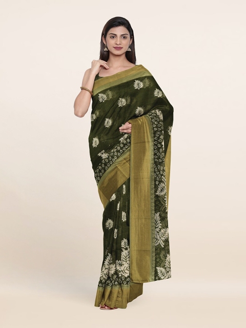 

Pothys Floral Printed Saree, Green