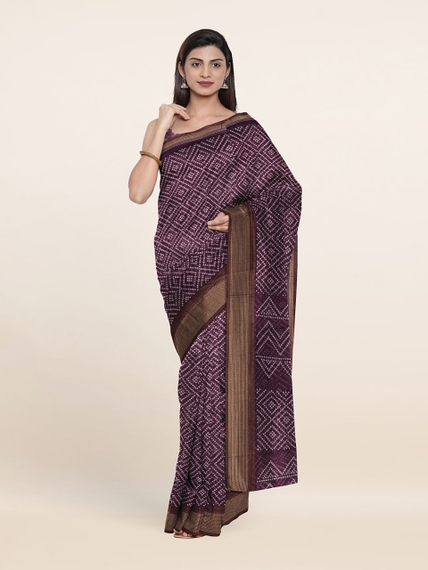 

Pothys Printed Saree, Violet