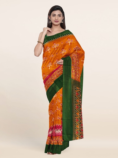 

Pothys Printed Cotton Saree, Mustard