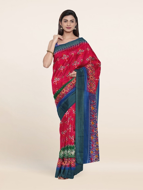 

Pothys Printed Cotton Saree, Pink