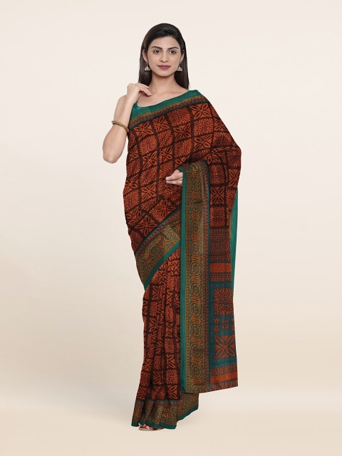 

Pothys Printed Cotton Saree, Black
