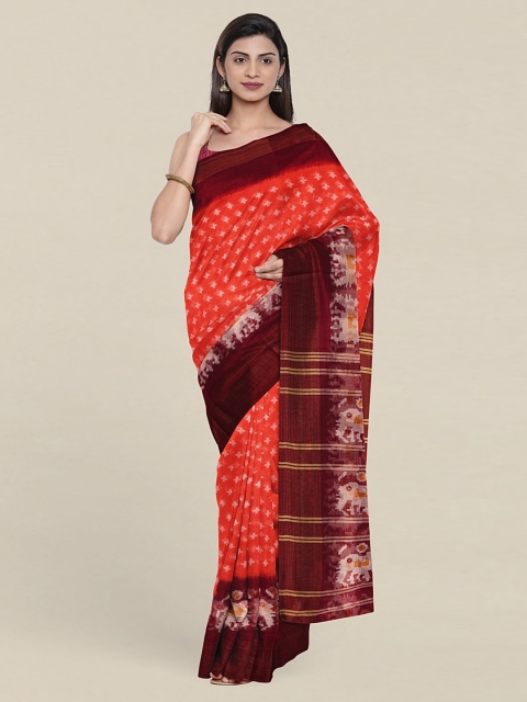 

Pothys Ethnic Motifs Zari Saree, Peach