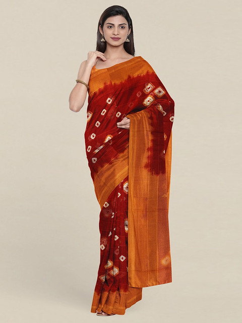

Pothys Pure Cotton Printed Saree, Maroon
