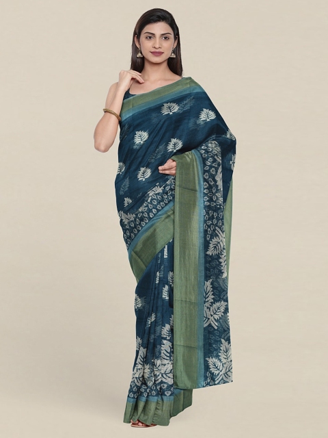 

Pothys Floral Printed Saree, Blue