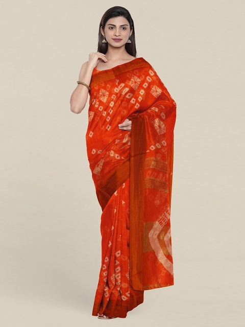 

Pothys Bandhani Printed Saree, Orange