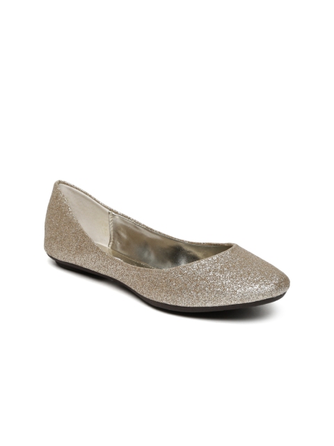

Steve Madden Women Gold-Toned Shimmer Ballerinas