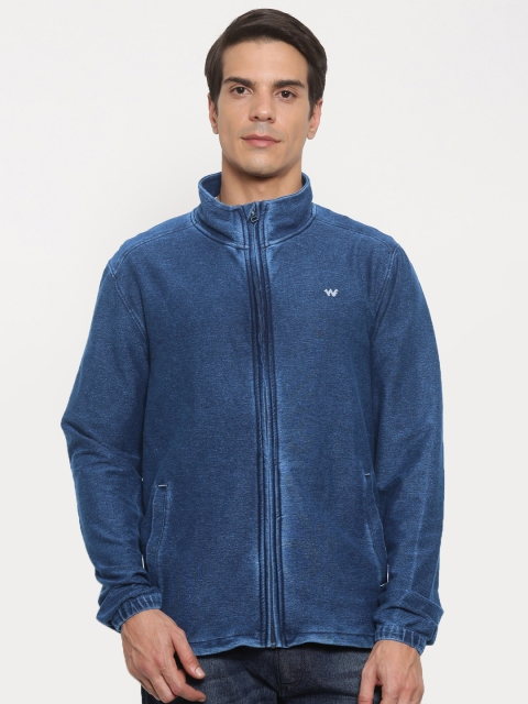 

Wildcraft Men Blue Solid Sweatshirt