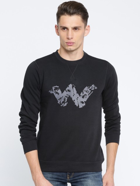 

Wildcraft Men Black Printed Bsc Sweatshirt
