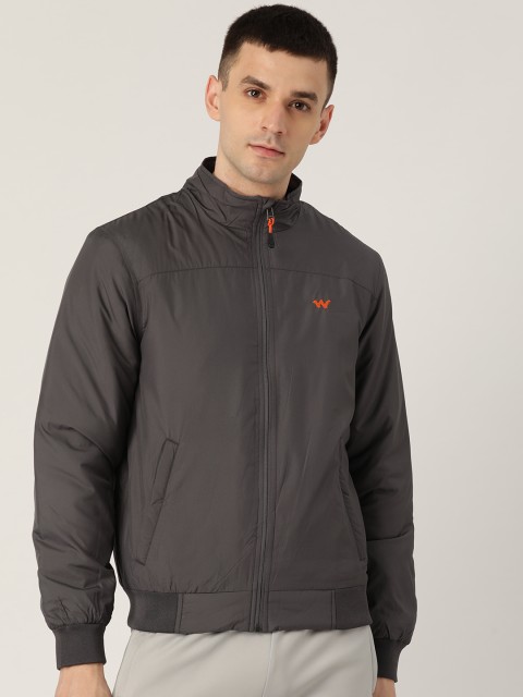 

Wildcraft Men Charcoal Grey Solid Padded Jacket