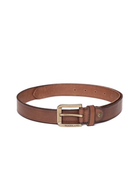 

Woodland ProPlanet Men Brown Solid Leather Belt