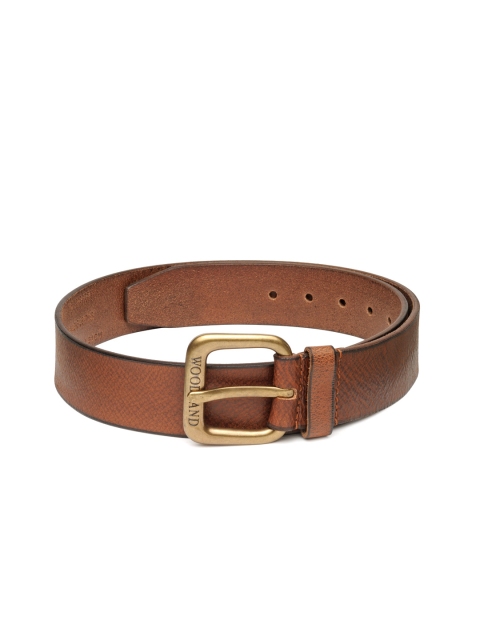 

Woodland Men Brown Genuine Leather Solid Belt