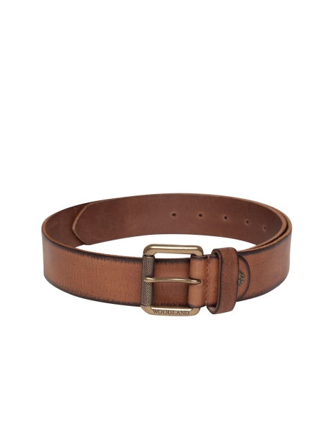 

Woodland ProPlanet Men Tan Brown Solid Leather Belt