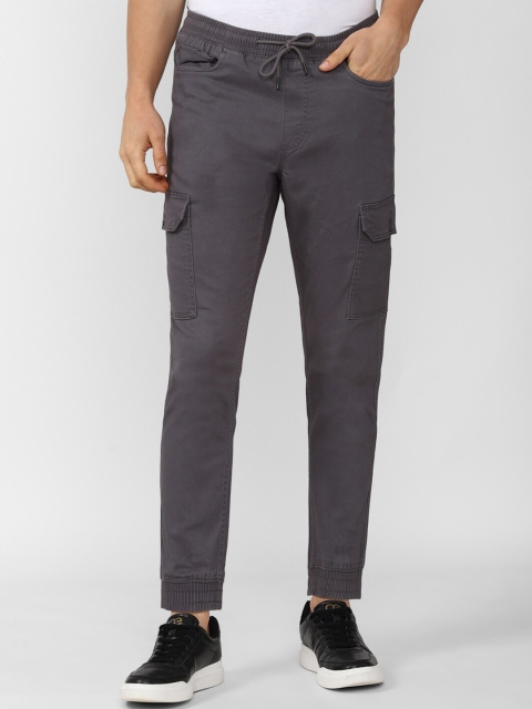 

Peter England Casuals Men Slim Fit Cargos Trousers, Grey