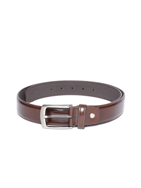 

Woods Men Coffee Brown Solid Formal Leather Belt