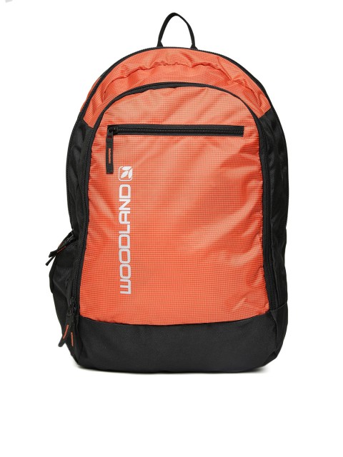 

Woodland Unisex Orange Checked Backpack