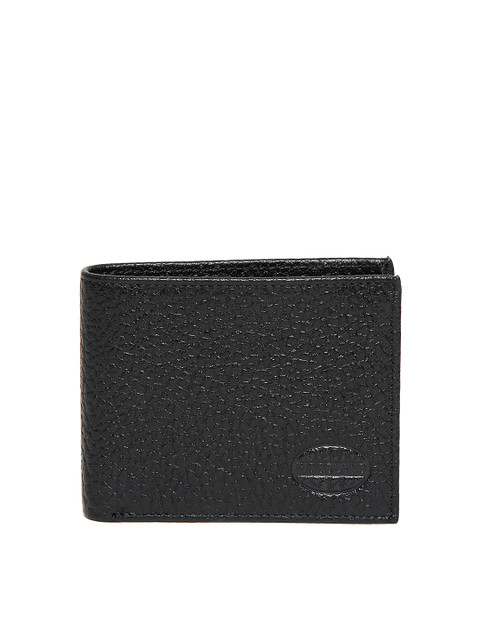 

Woodland Men Black Solid Leather Two Fold Wallet