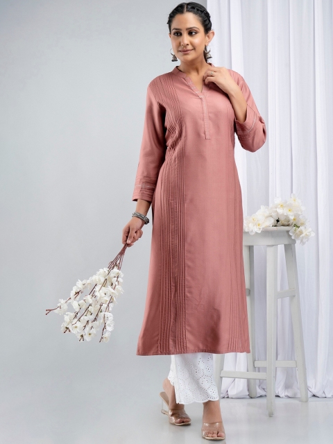 

SUTI Women Solid Kurta, Rose