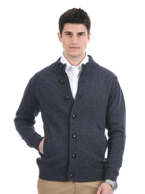 

LONDON FOG Men Grey Cardigan