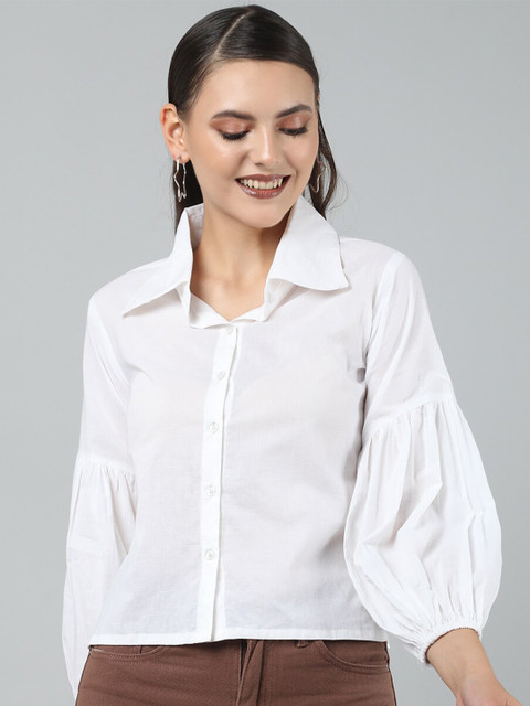 

Cation Women Classic Casual Shirt, White