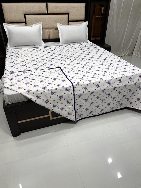 

Pure Decor Floral Printed Duvet Cover, Purple