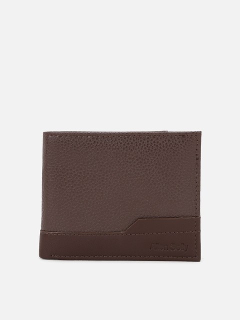 

Allen Solly Men Leather Two Fold Wallet, Brown