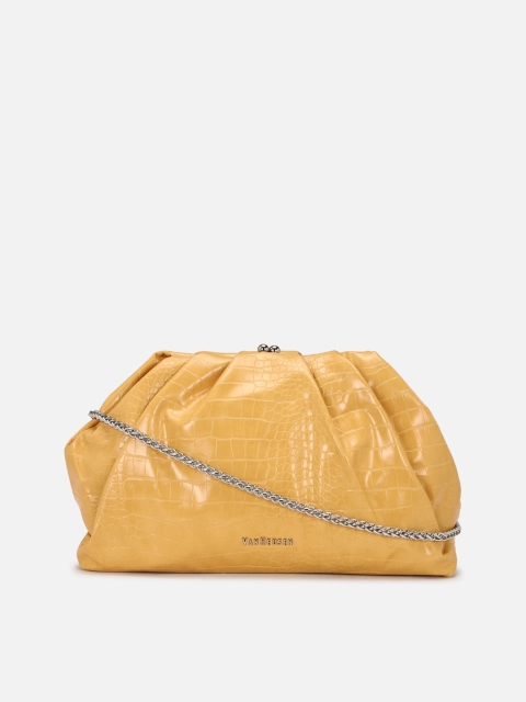 

Van Heusen Woman PU Swagger Shoulder Bag, Mustard