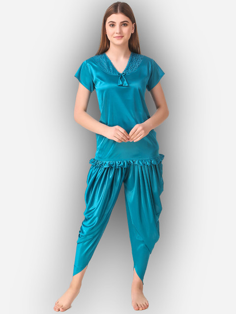 

Romaisa Women Night Suit, Blue