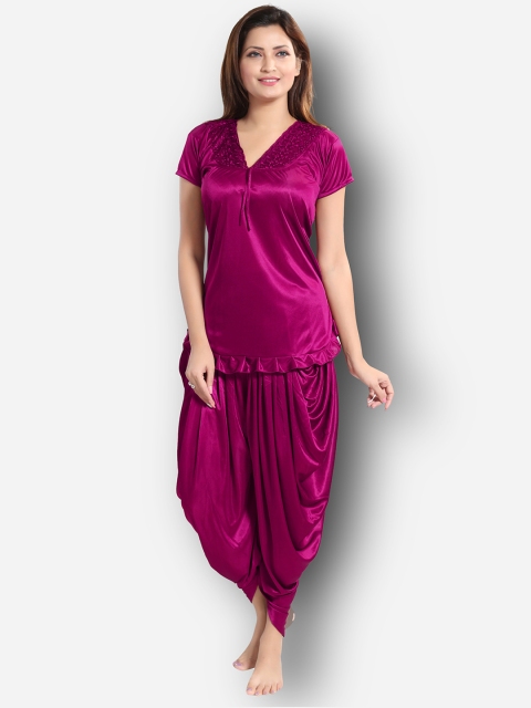 

Romaisa Women Night suit, Magenta