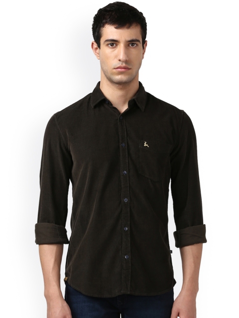 

Parx Men Green Smart Slim Fit Solid Casual Shirt