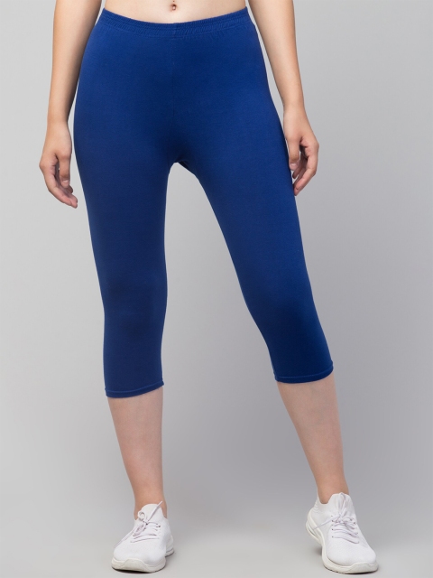 

Apraa & Parma Women Skinny Fit Capris, Blue