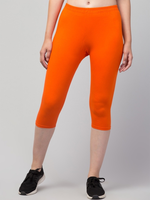 

Apraa & Parma Women Skinny Fit Capris, Orange