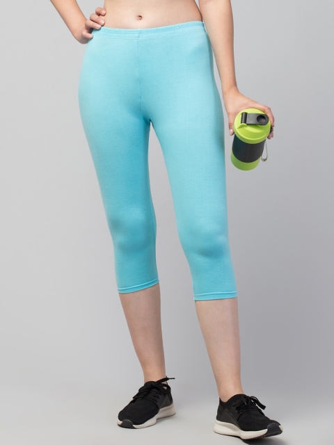 

Apraa & Parma Women Skinny Fit Capris, Blue