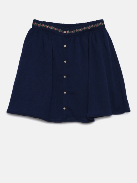 

Peppermint Girls Navy A-Line Skirt, Navy blue
