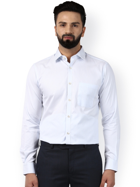 

Raymond Men White Smart Slim Fit Self Design Formal Shirt