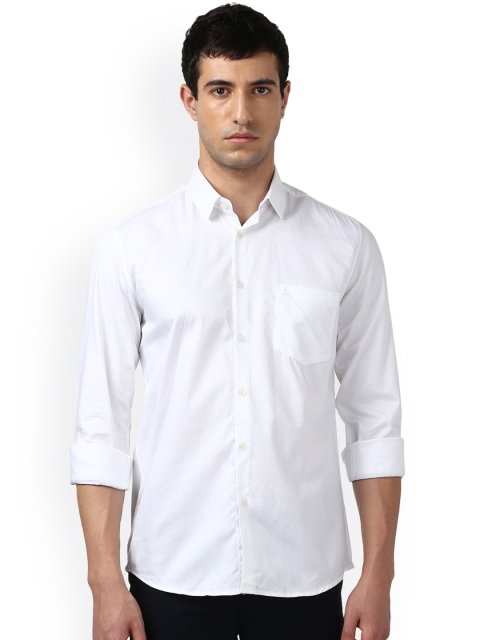 

Parx Men White Smart Slim Fit Self Design Casual Shirt