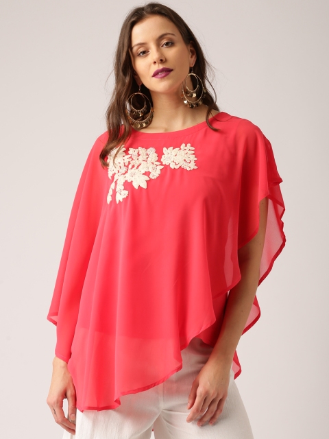 

IMARA Women Pink Cape Top