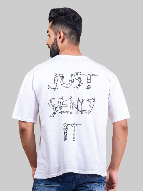 

Tistabene Men Printed Loose T-shirt, White