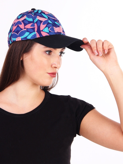 

Knotyy Unisex Blue & Pink Printed Snapback Cap