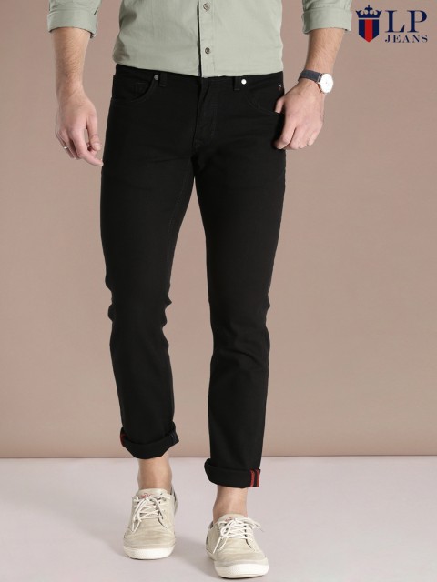 

Louis Philippe Jeans Black Matt Fit Slim Jeans, Blue
