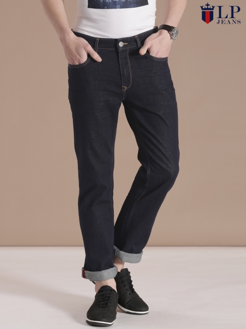 

Louis Philippe Jeans Men Navy Blue Sundance Fit Clean Look Stretchable Jeans