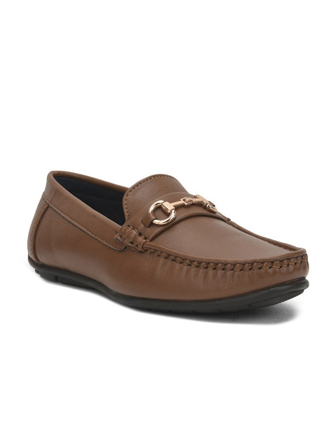 

Liberty Unisex Kids Solid Synthetic Loafers, Tan