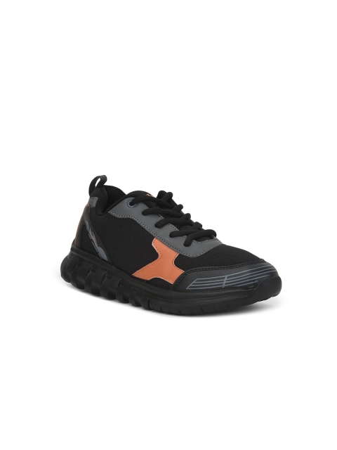 

Liberty Kids Colourblocked Lace-Ups Mesh Sneakers, Black