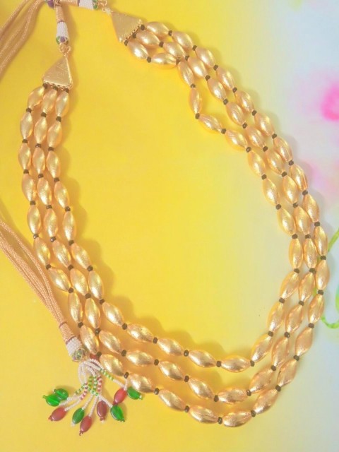 

Runjhun Gold-Toned Brass Gold-Plated Layered Necklace